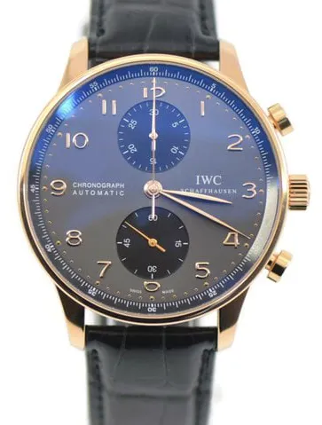 IWC Portugieser IW371482 40.9mm Rose gold Black