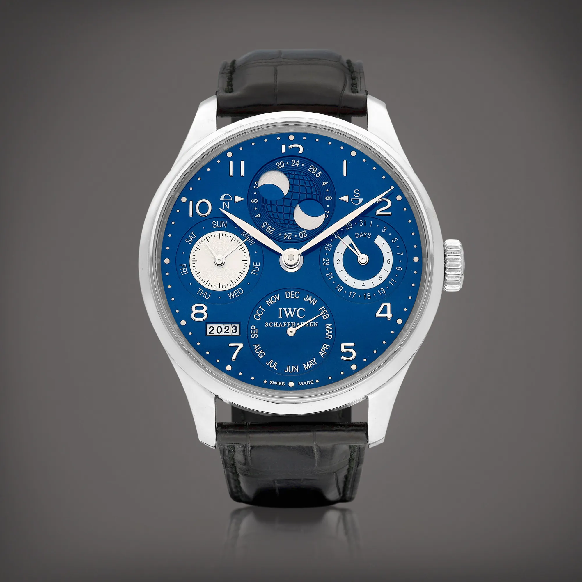 IWC Portugieser IW503203 44mm White gold Blue