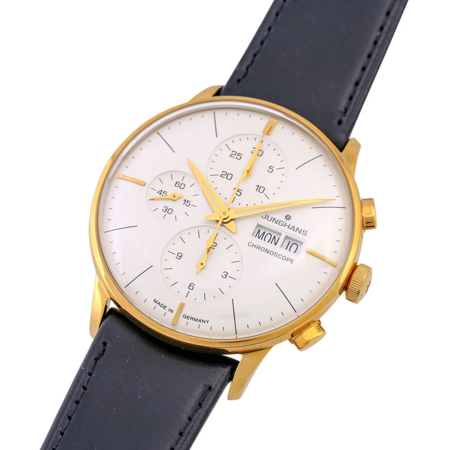 Junghans Meister 027/7122.00 40mm Yellow gold White 3