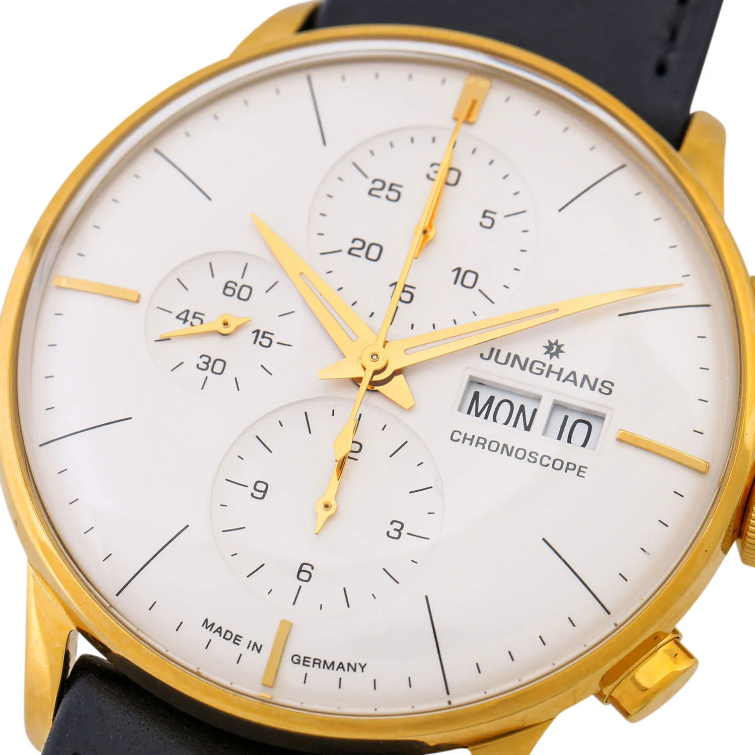 Junghans Meister 027/7122.00 40mm Yellow gold White 4