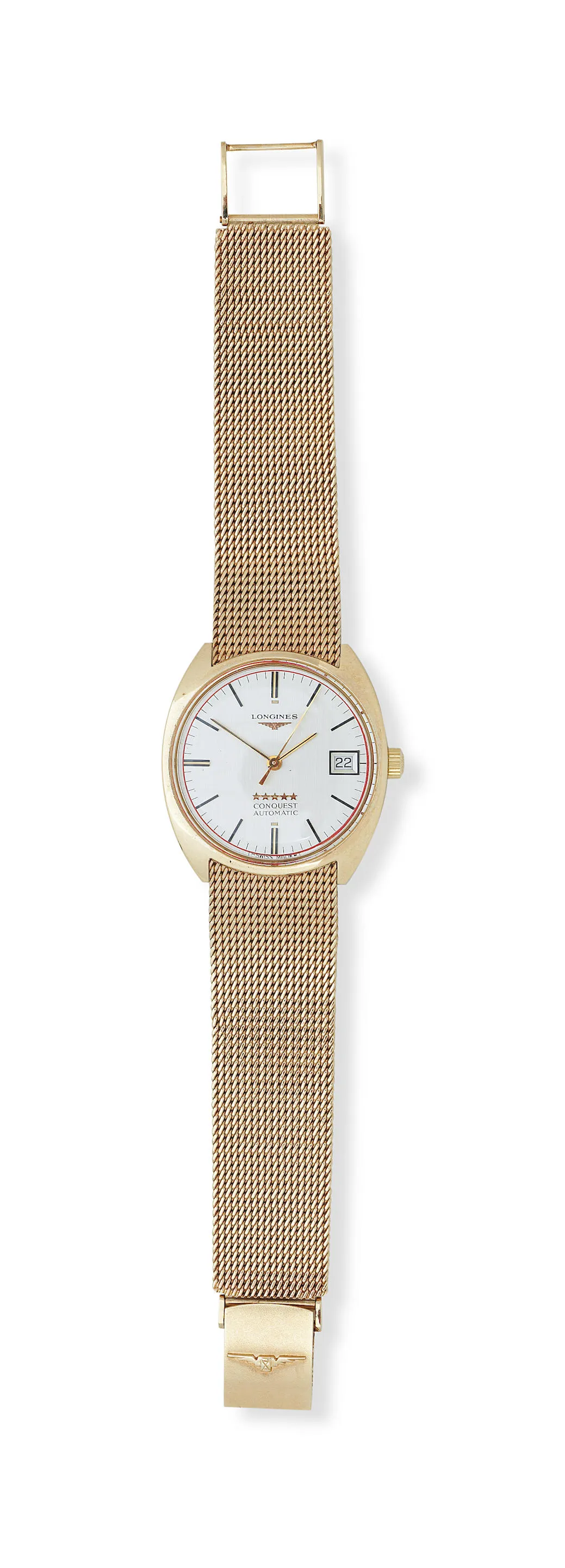 Longines Conquest 36mm Yellow gold White