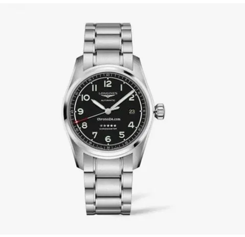 Longines Spirit L3.810.4.53.6 40mm Stainless steel Black