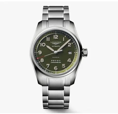 Longines Spirit L3.810.4.03.6 40mm Stainless steel Green