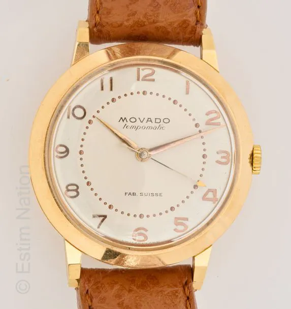 Movado TC 33mm Yellow gold Silver