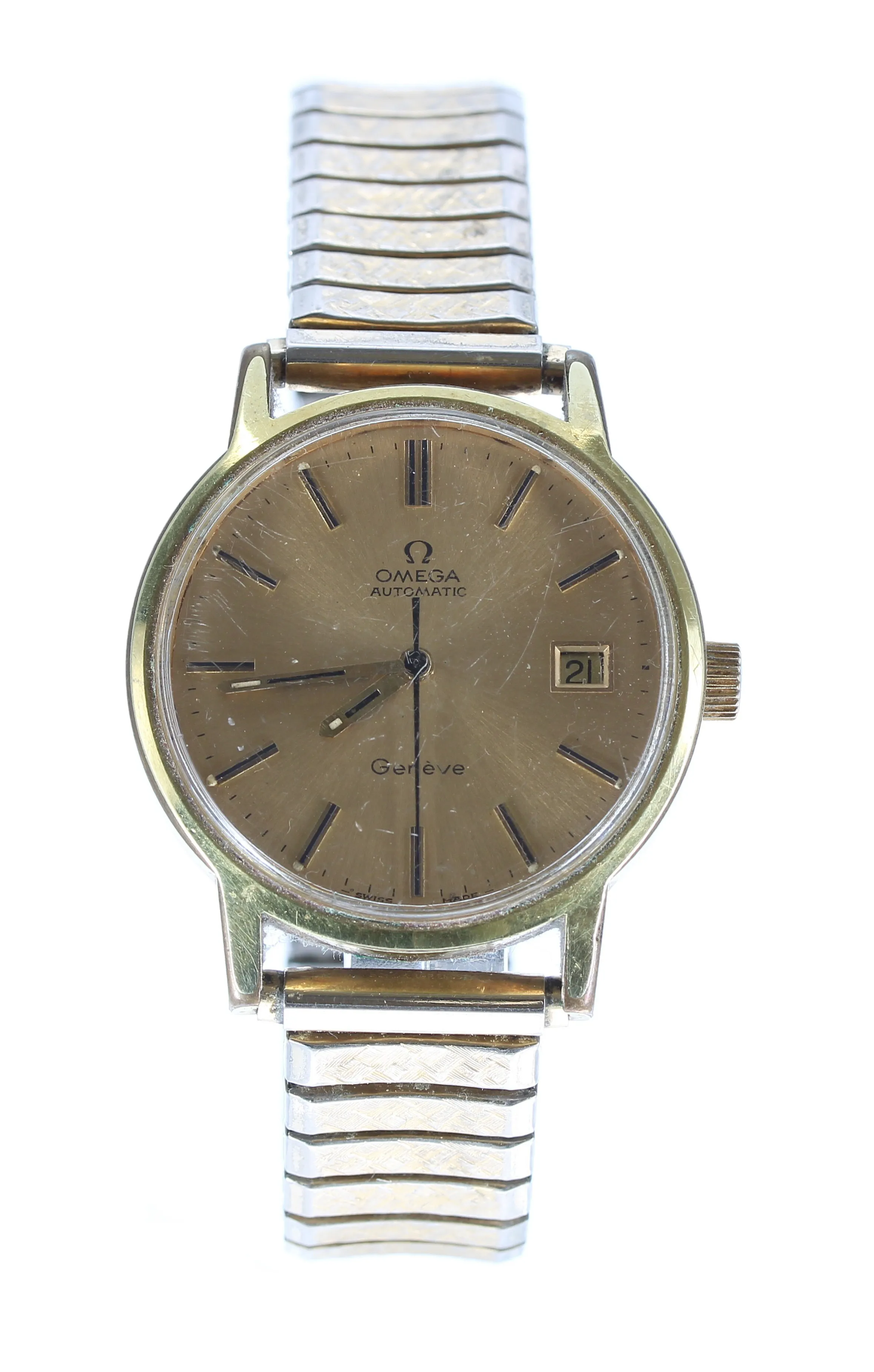 Omega 166.098 35mm Stainless steel Champagne