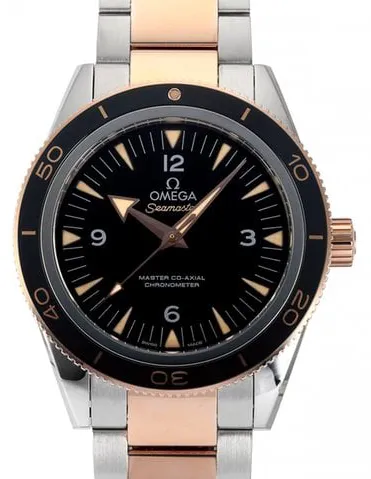 Omega Seamaster 300 233.20.41.21.01.001 41mm Yellow gold and Stainless steel Black