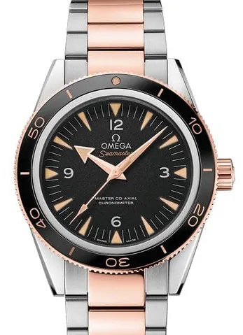 Omega Seamaster 300 233.20.41.21.01.001 41mm Yellow gold and Stainless steel Black