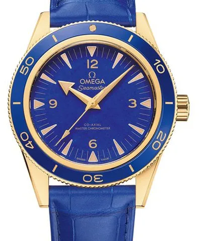 Omega Seamaster 300 234.63.41.21.99.002 41mm Yellow gold Blue