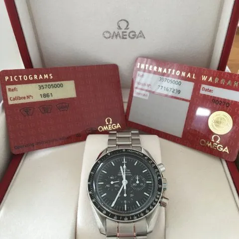 Omega Speedmaster Moon watch 3570.50.00 42mm Steel Black