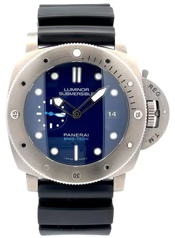 Panerai Submersible PAM 00692 47mm Titanium Blue