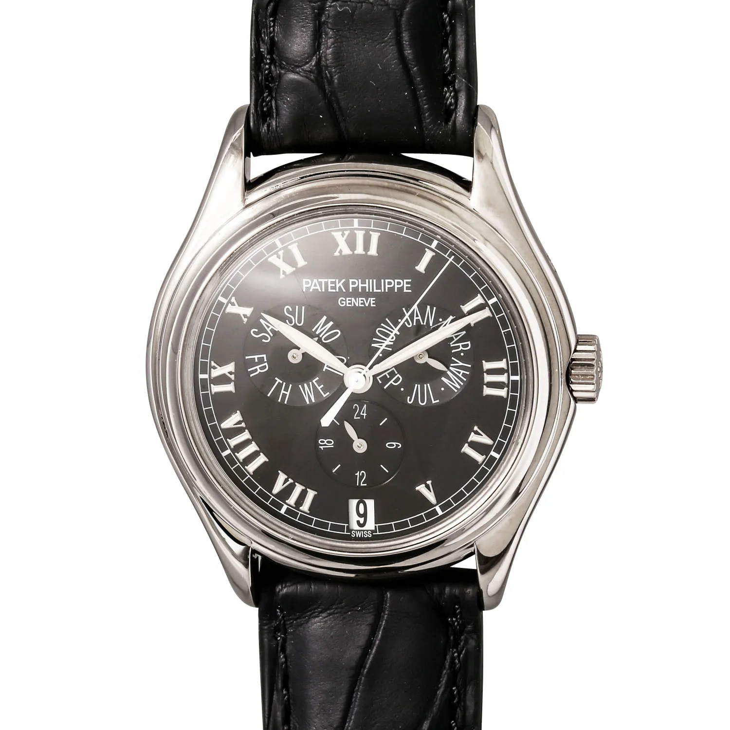 Patek Philippe Annual Calendar 5035 37mm Brass bi-color black and silver