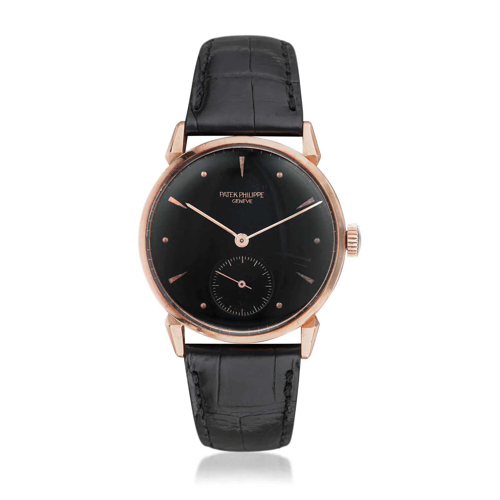 Patek Philippe Calatrava 1578 35mm Rose gold Black