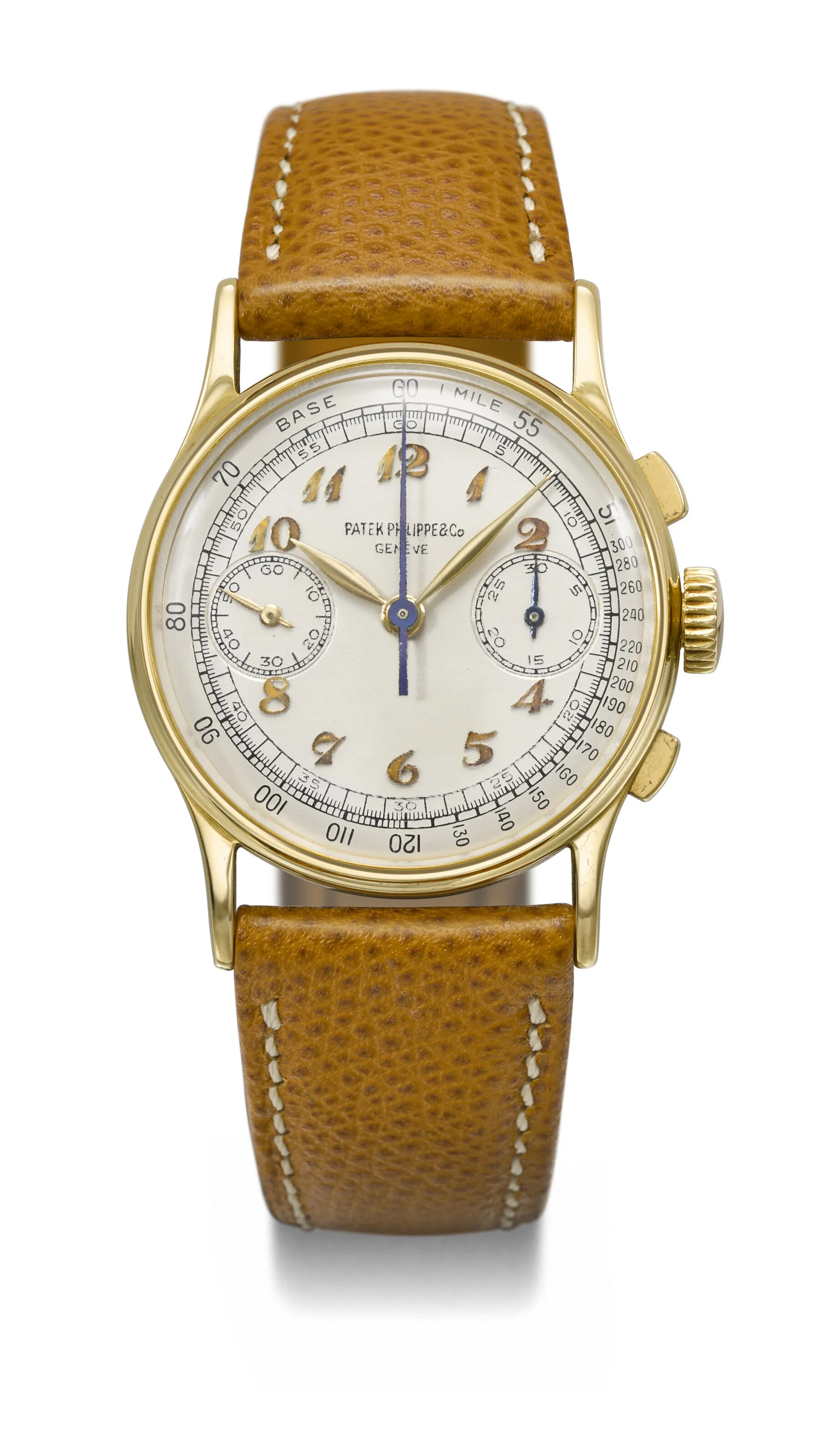 Patek Philippe Chronograph 130 33mm Yellow gold Silver