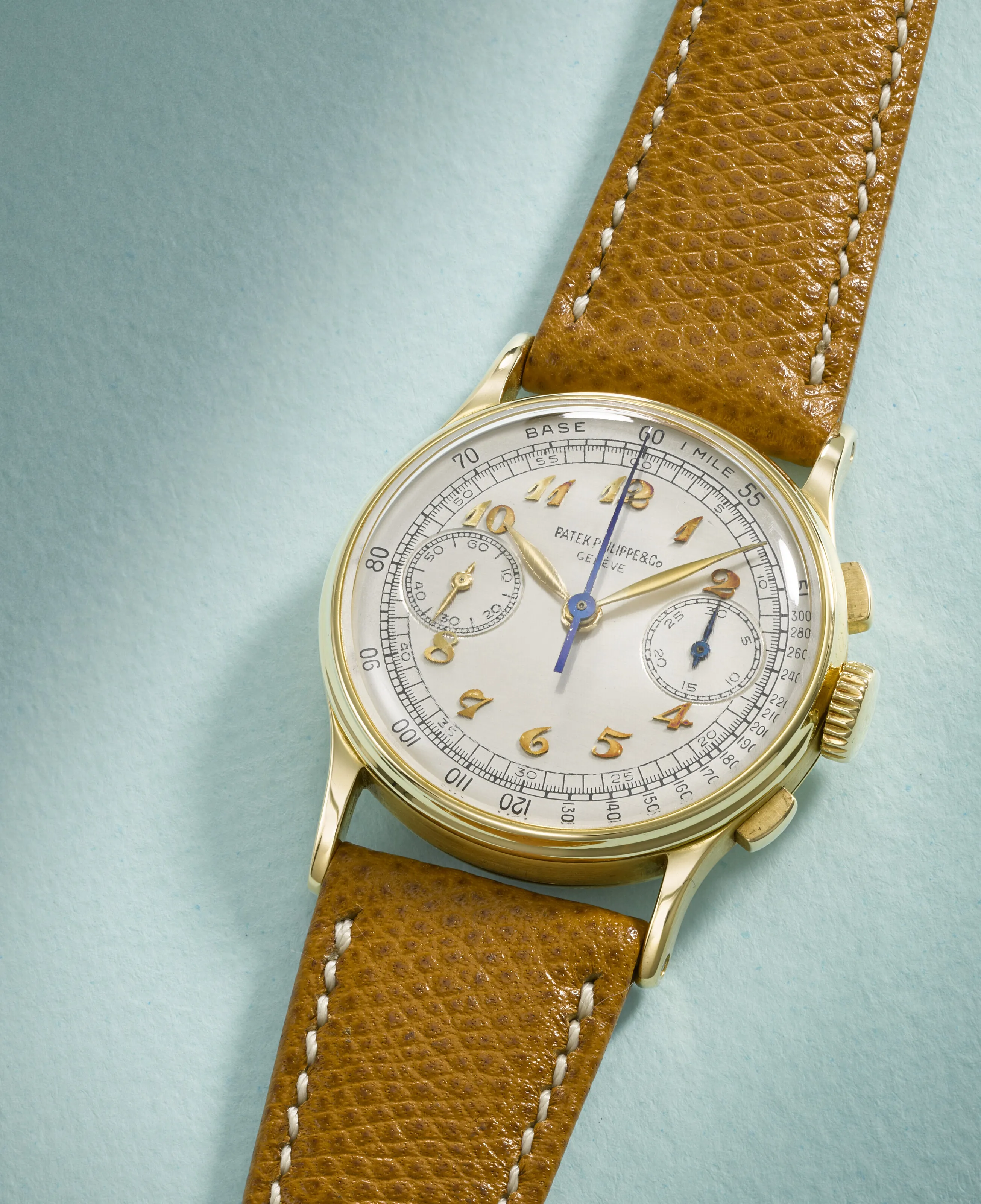 Patek Philippe Chronograph 130 33mm Yellow gold Silver 1