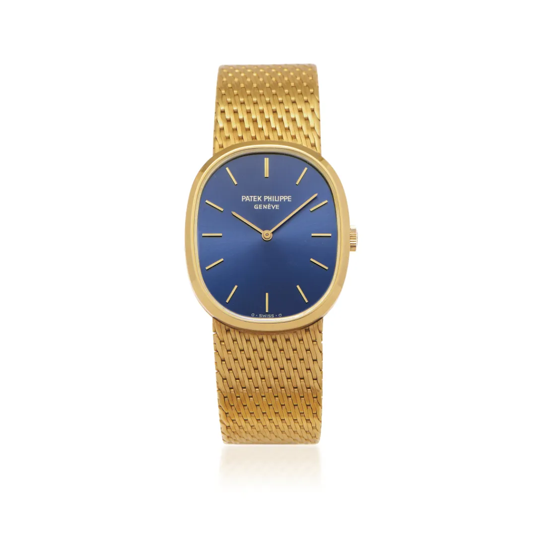 Patek Philippe Golden Ellipse 3748 27mm Yellow gold Blue