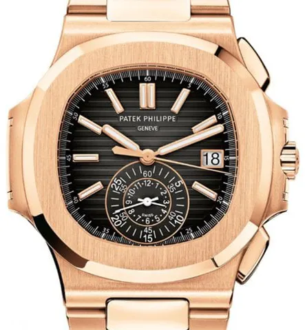 Patek Philippe Nautilus 5980/1R-001 40.5mm Rose gold Black