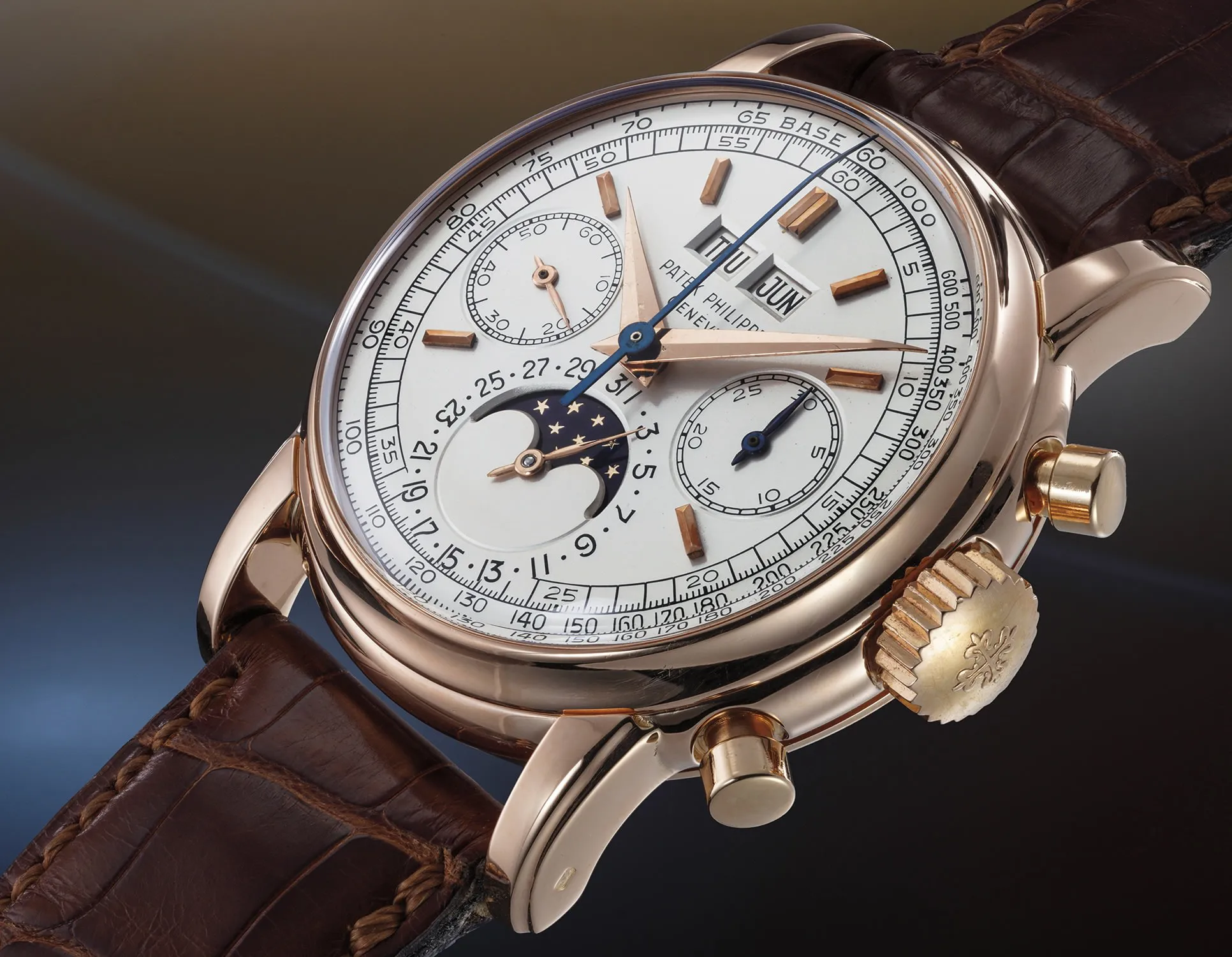 Patek Philippe Perpetual Calendar Chronograph 2499 37.5mm Rose gold White 1