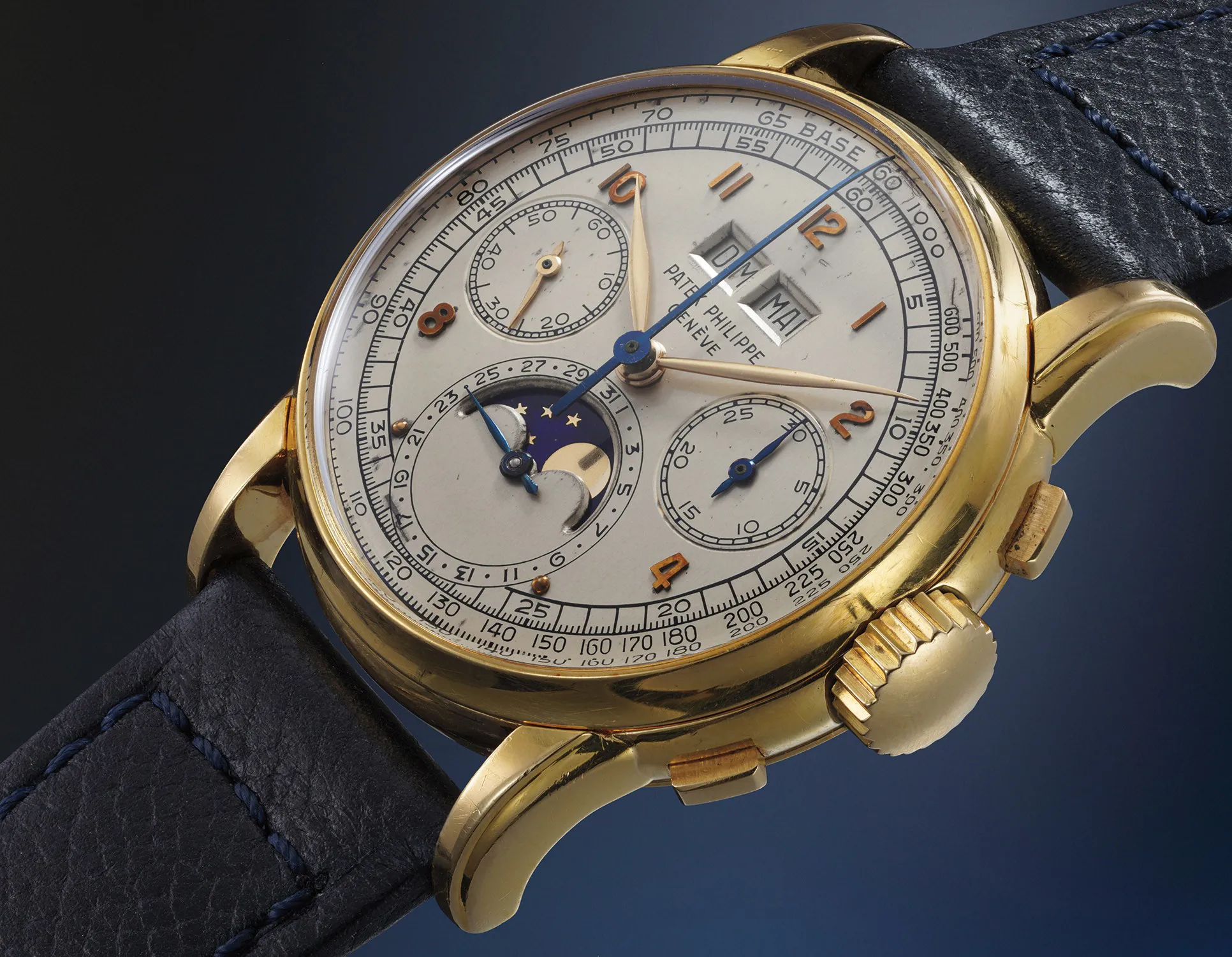 Patek Philippe Perpetual Calendar Chronograph 2499 36mm Yellow gold White 1