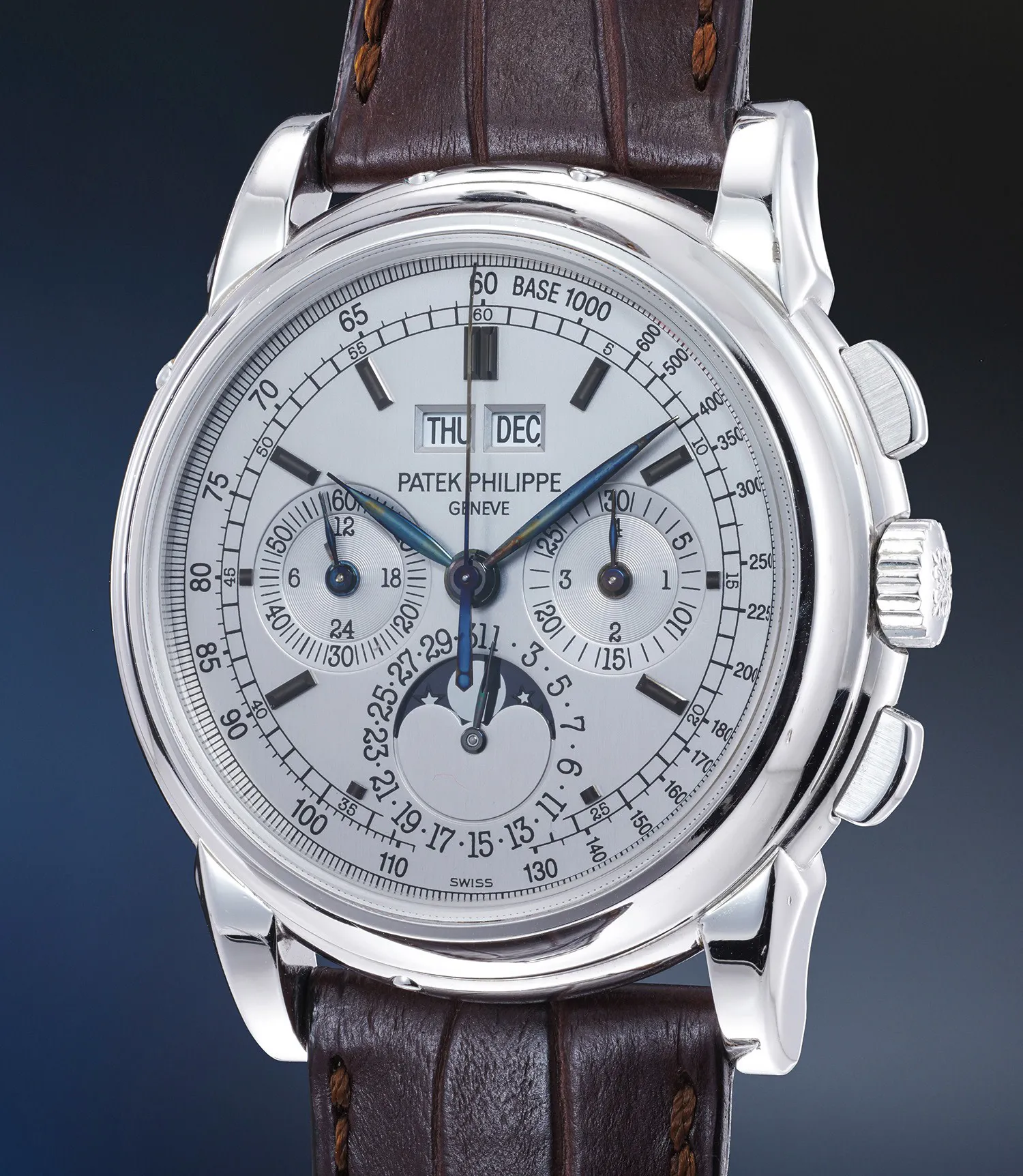 Patek Philippe Perpetual Calendar Chronograph 5970G-001 40mm White gold Silver