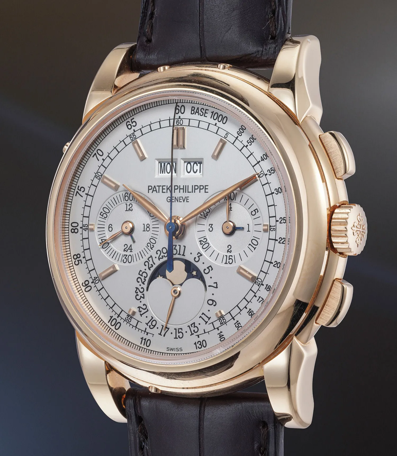 Patek Philippe Perpetual Calendar Chronograph 5970R-001 40mm Rose gold Silver