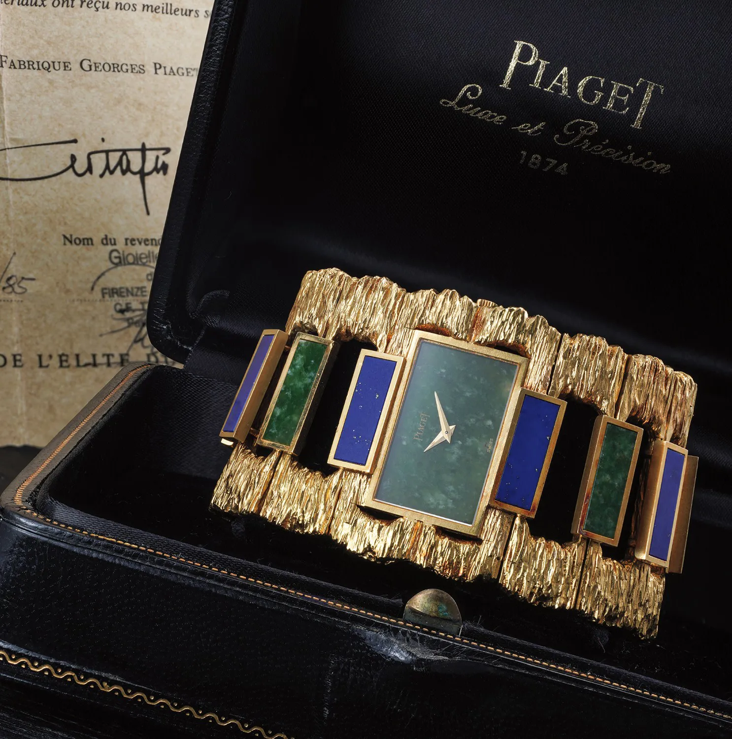 Piaget 9212 D76 43mm Yellow gold Green 1