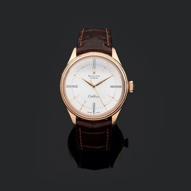 Rolex Cellini 50505 39mm Rose gold White