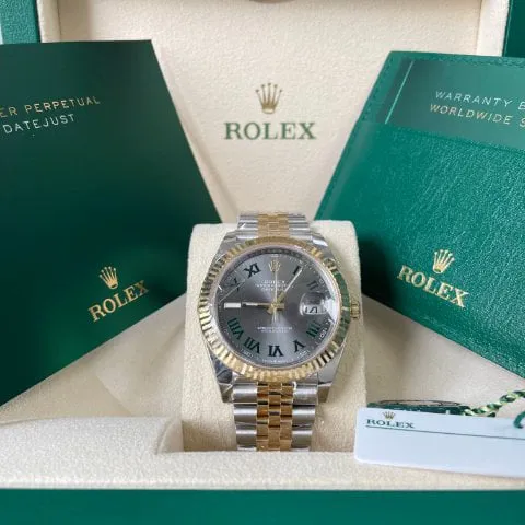 Rolex Datejust 41 126333 41mm Yellow gold and Stainless steel Gray