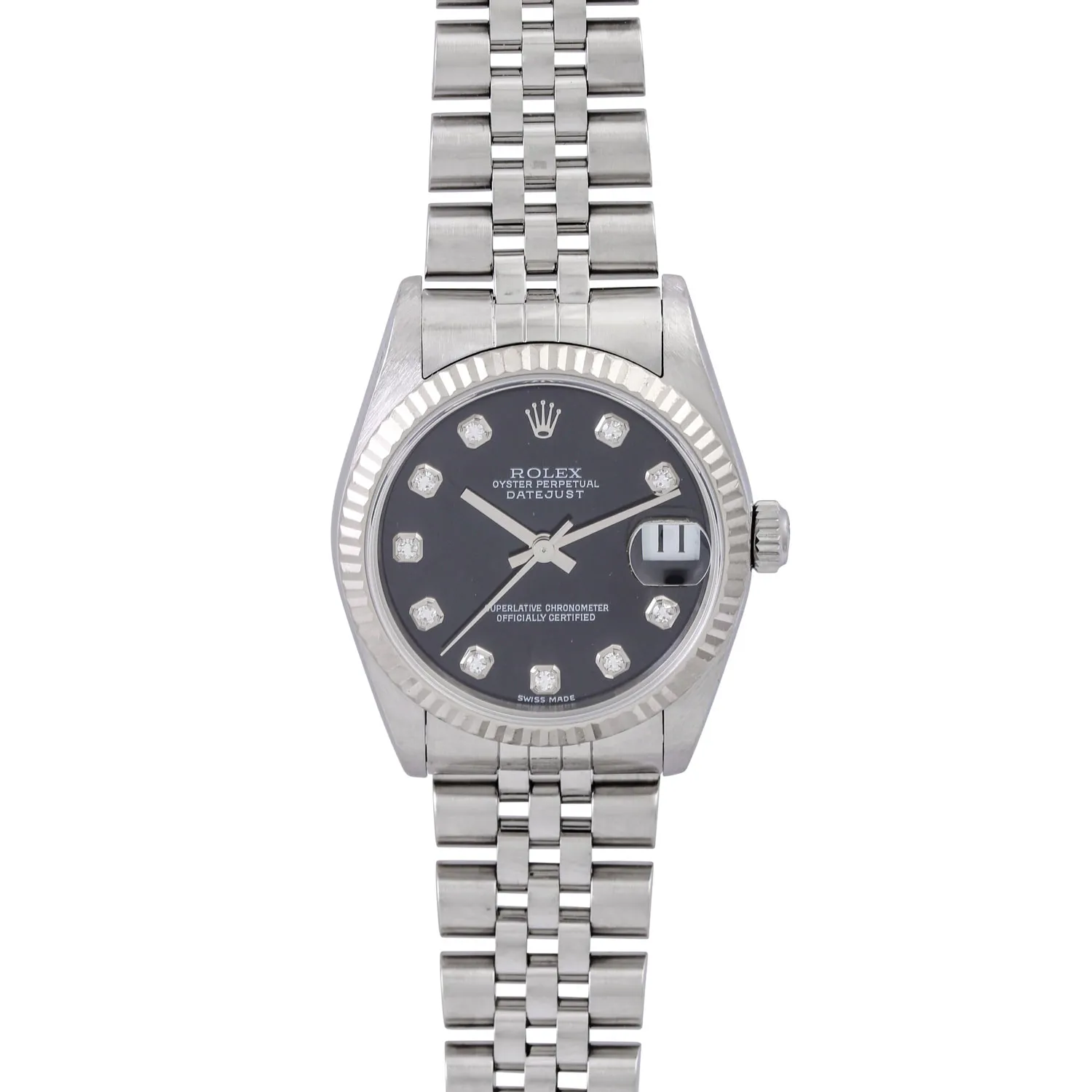 Rolex Datejust 31 78274 White gold Black