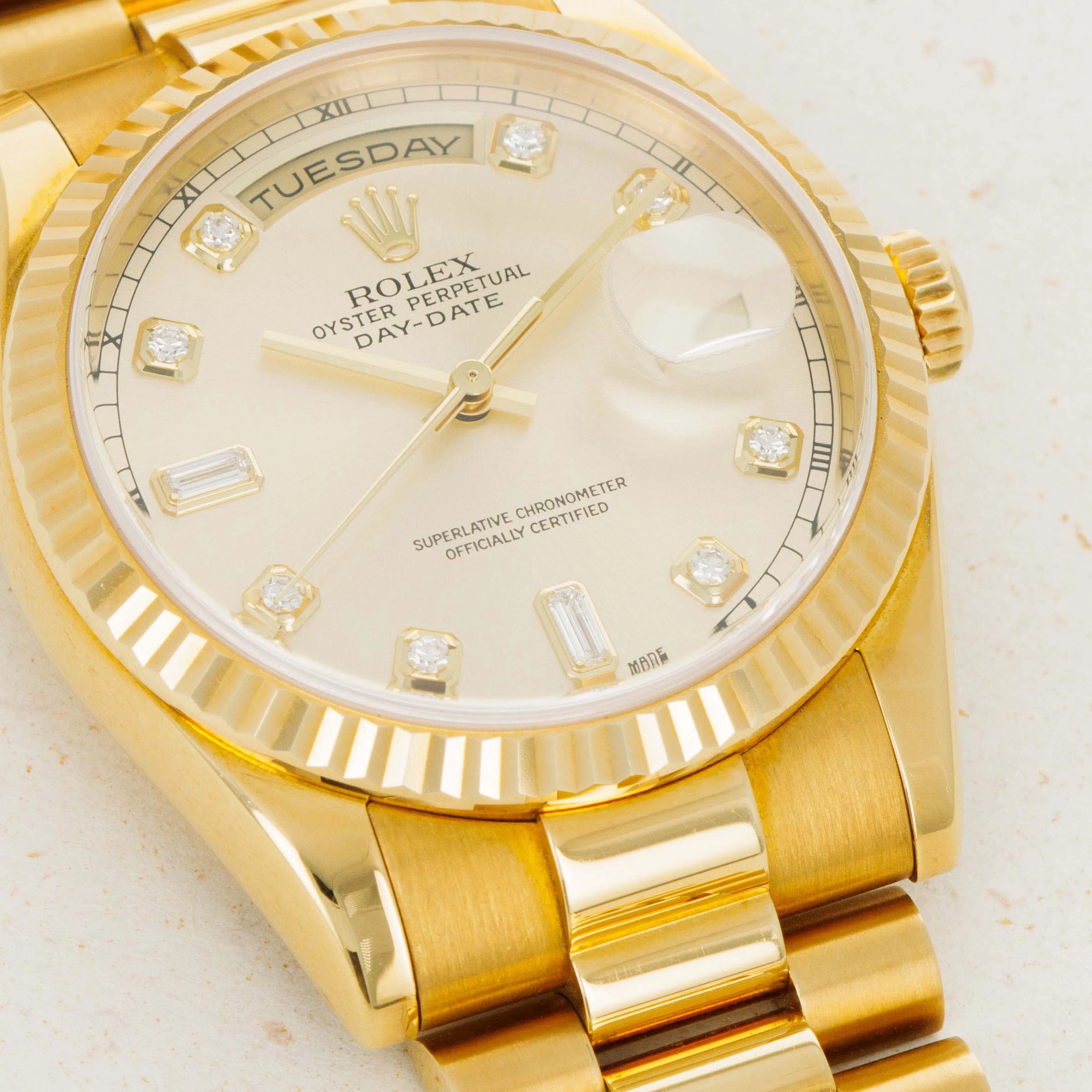 Rolex Day-Date 36 118238 36mm Yellow gold Silver 1