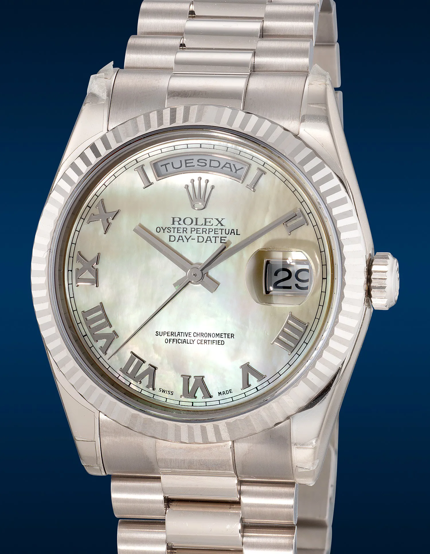 Rolex Day-Date 36 118239 36mm White gold Mother-of-pearl