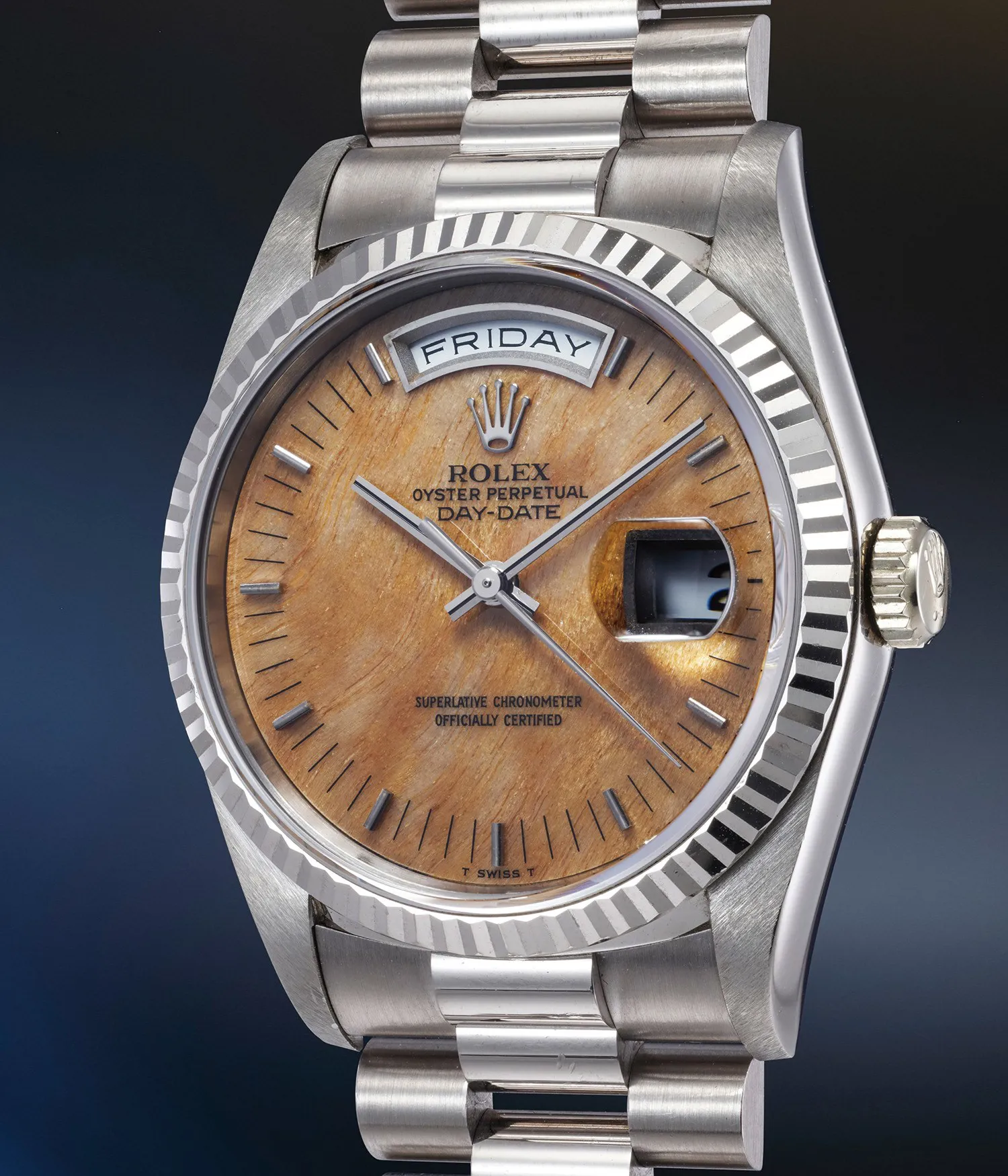 Rolex Day-Date 36 18239 36mm White gold Brown