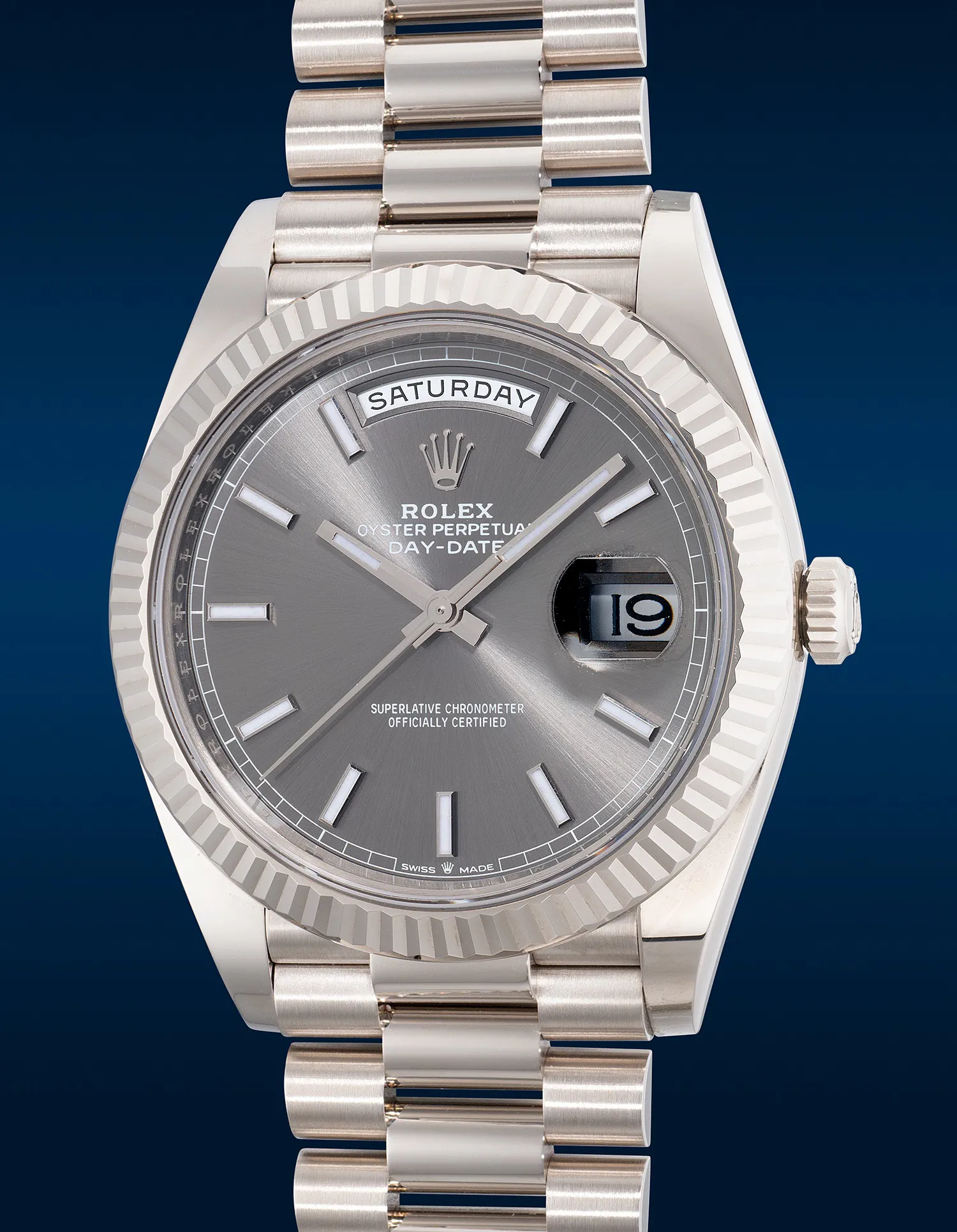 Rolex Day-Date 40 228239 40mm White gold Gray