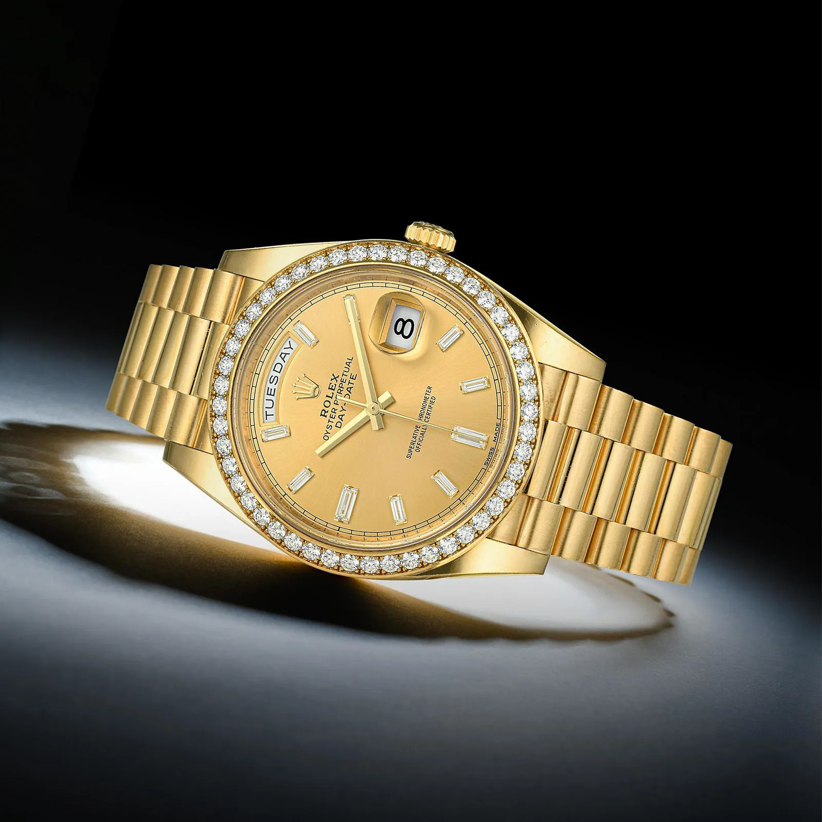 Rolex Day-Date 40 228348RBR 40mm Yellow gold Champagne