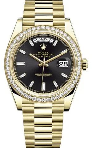 Rolex Day-Date 40 228348RBR 40mm Yellow gold Black