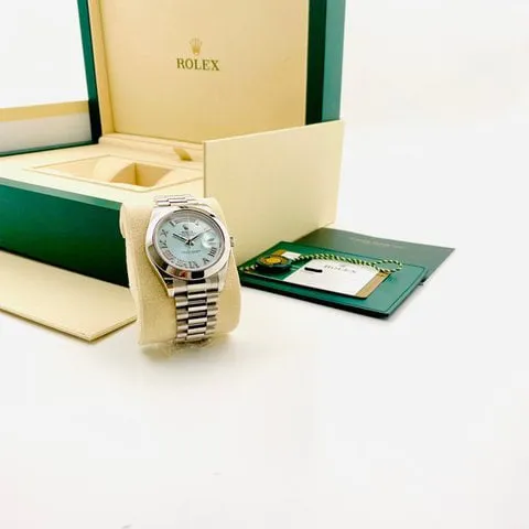 Rolex Day-Date II 218206 41mm Platinum Blue