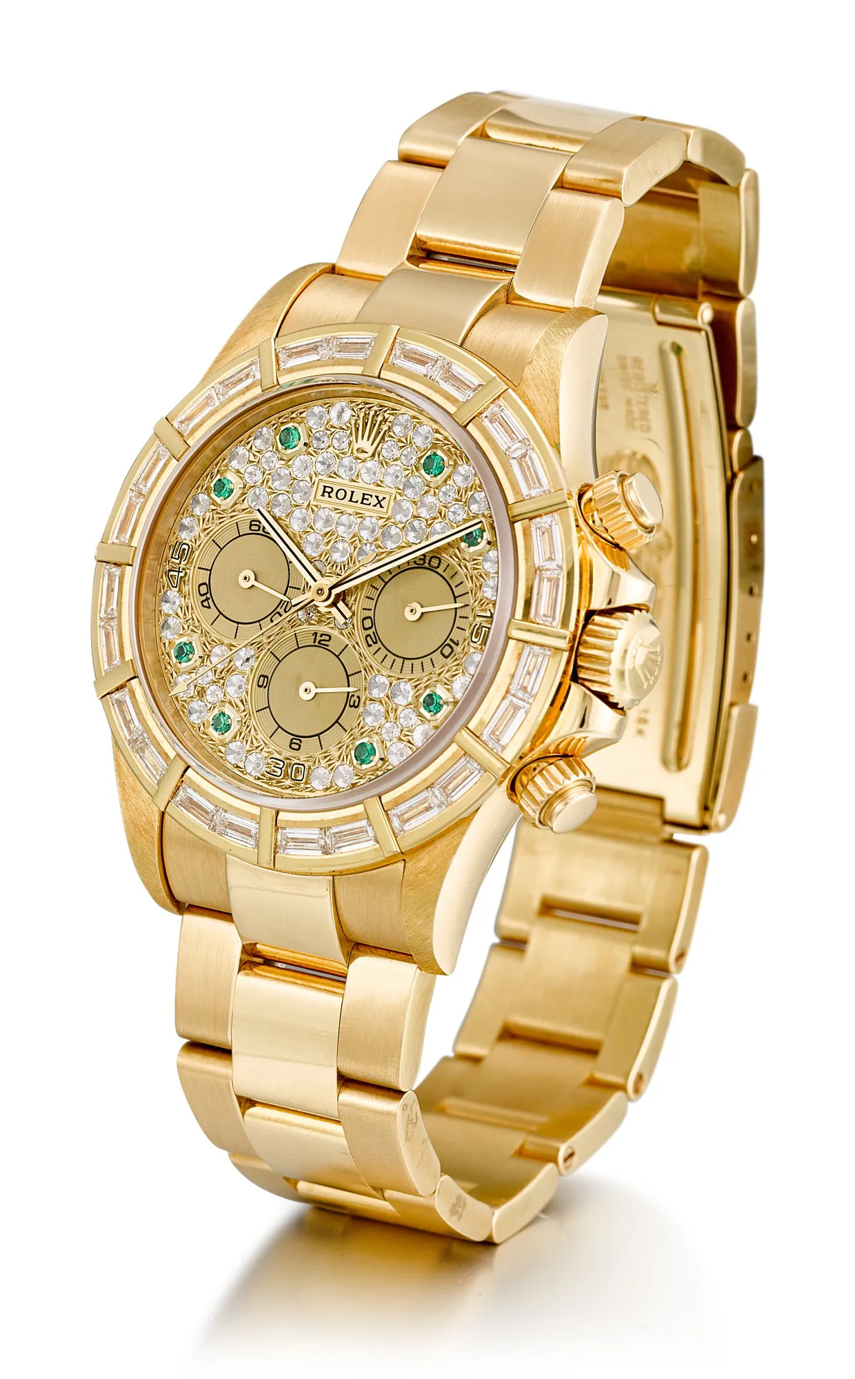 Rolex Daytona 16568 39mm Yellow gold Paved diamond 1