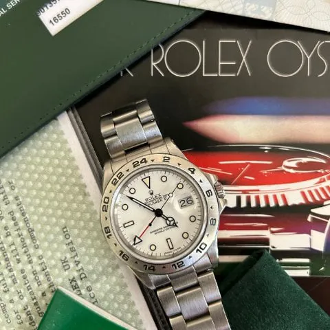 Rolex Explorer II 16550 40mm Stainless steel White