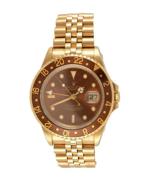 Rolex GMT-Master II 16718 40mm Yellow gold Brown