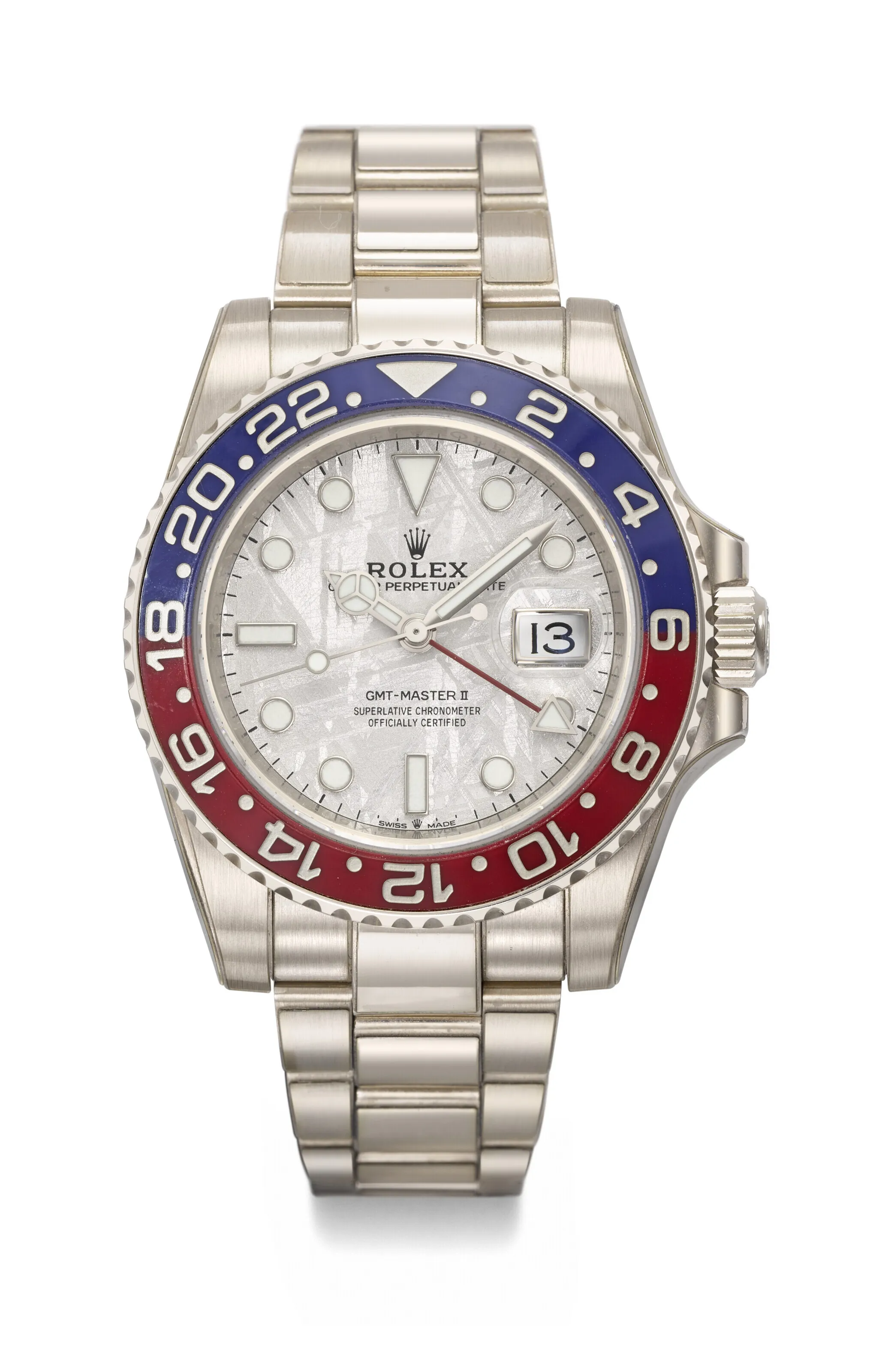 Rolex GMT-Master II 126719BLRO 40mm White gold Meteorite