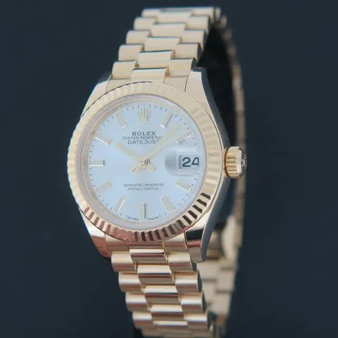 Rolex Lady-Datejust 279178 28mm Yellow gold Silver