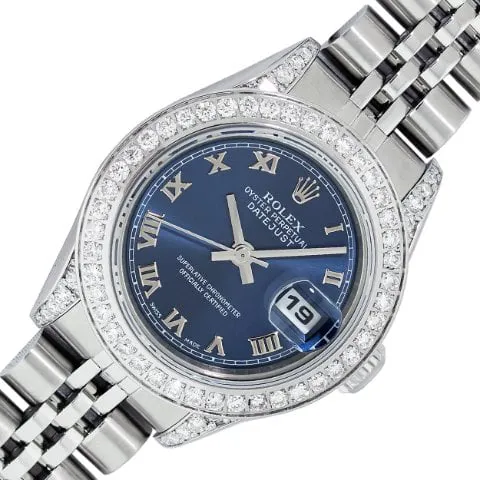 Rolex Lady-Datejust 79174 26mm Stainless steel Blue