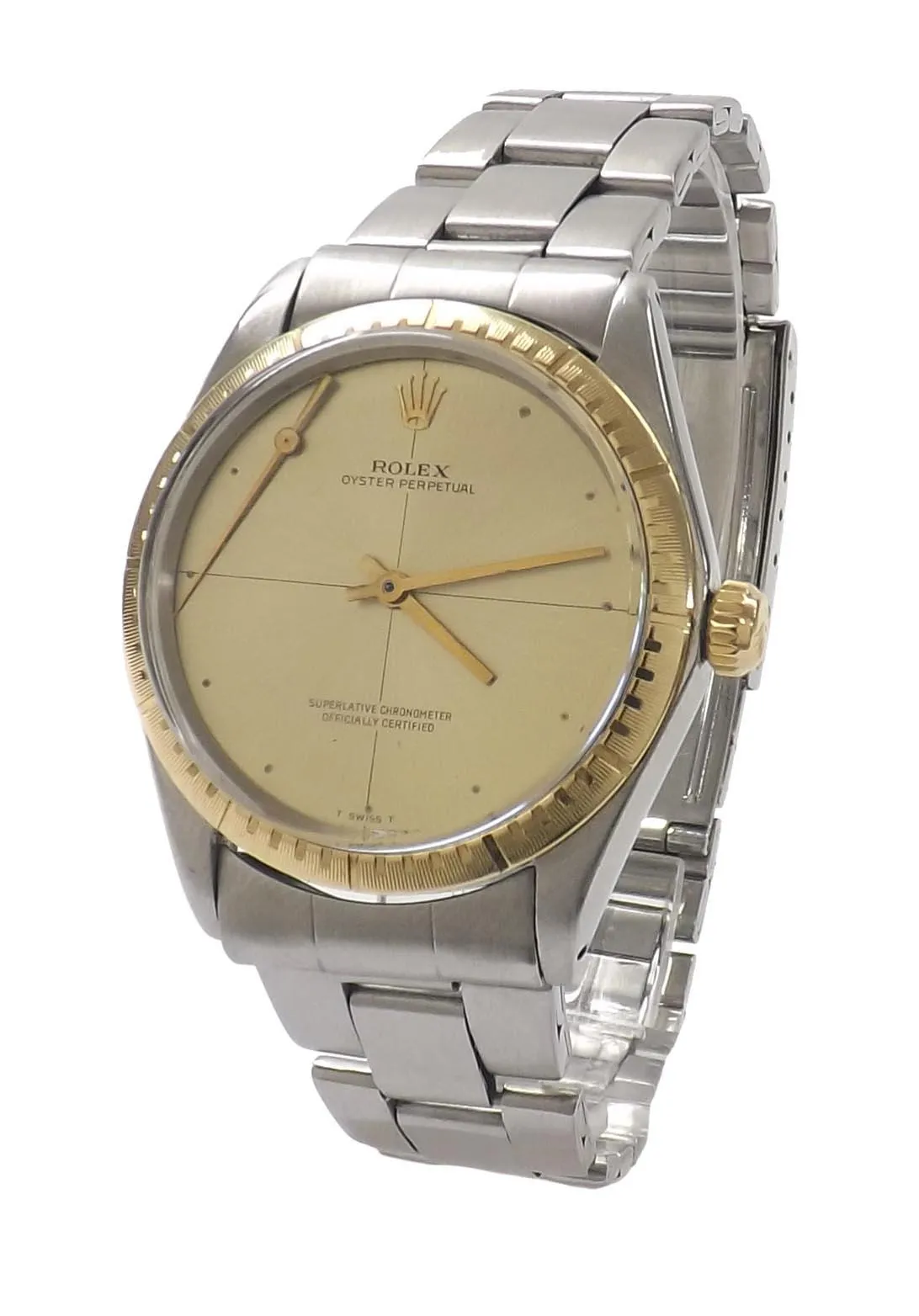 Rolex Oyster Perpetual 34 1038 35mm Stainless steel Champagne