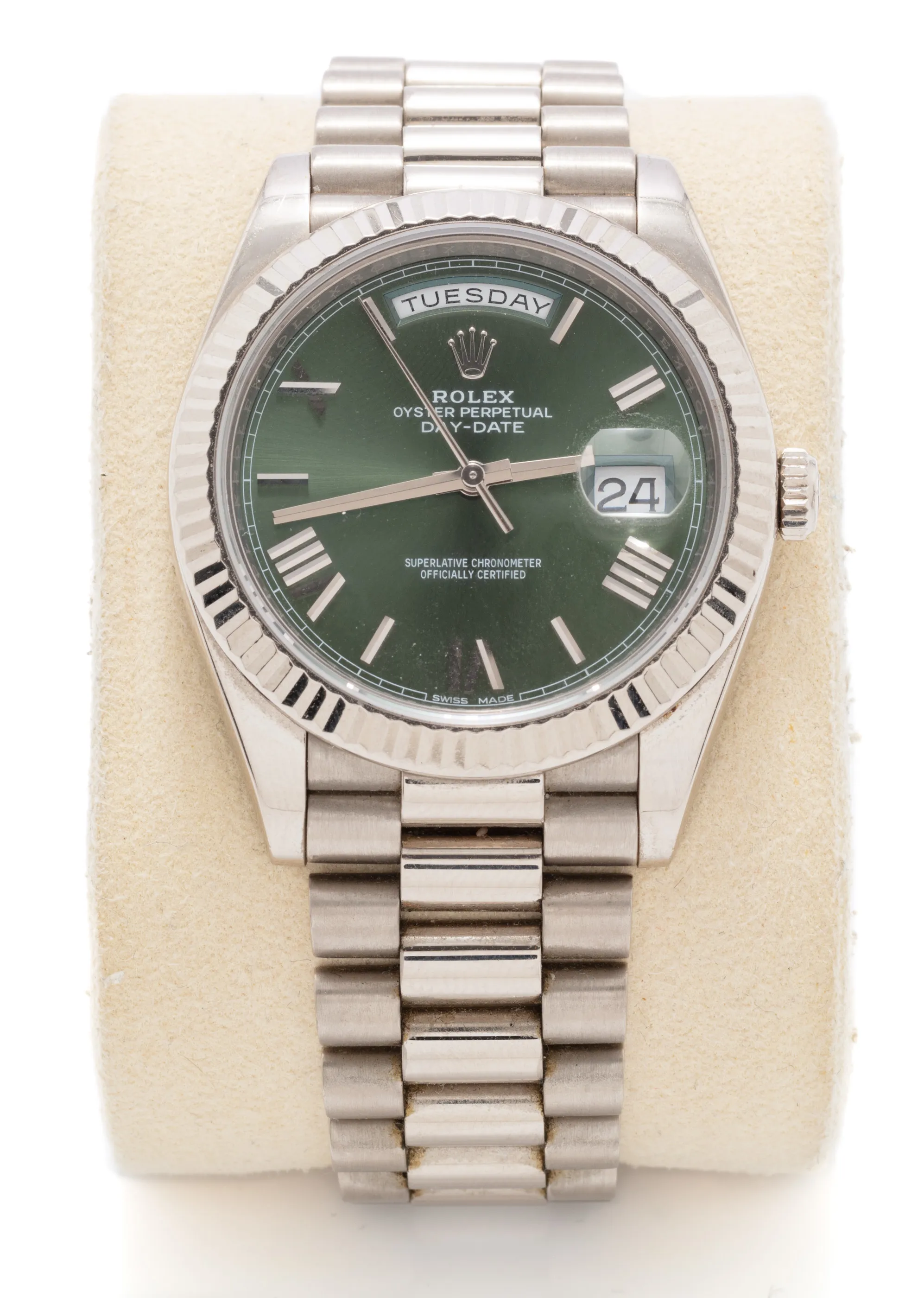 Rolex Day-Date 40 228239 40mm White gold Green