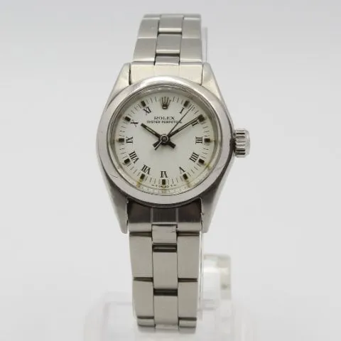 Rolex Oyster Perpetual 6618 25mm Stainless steel White