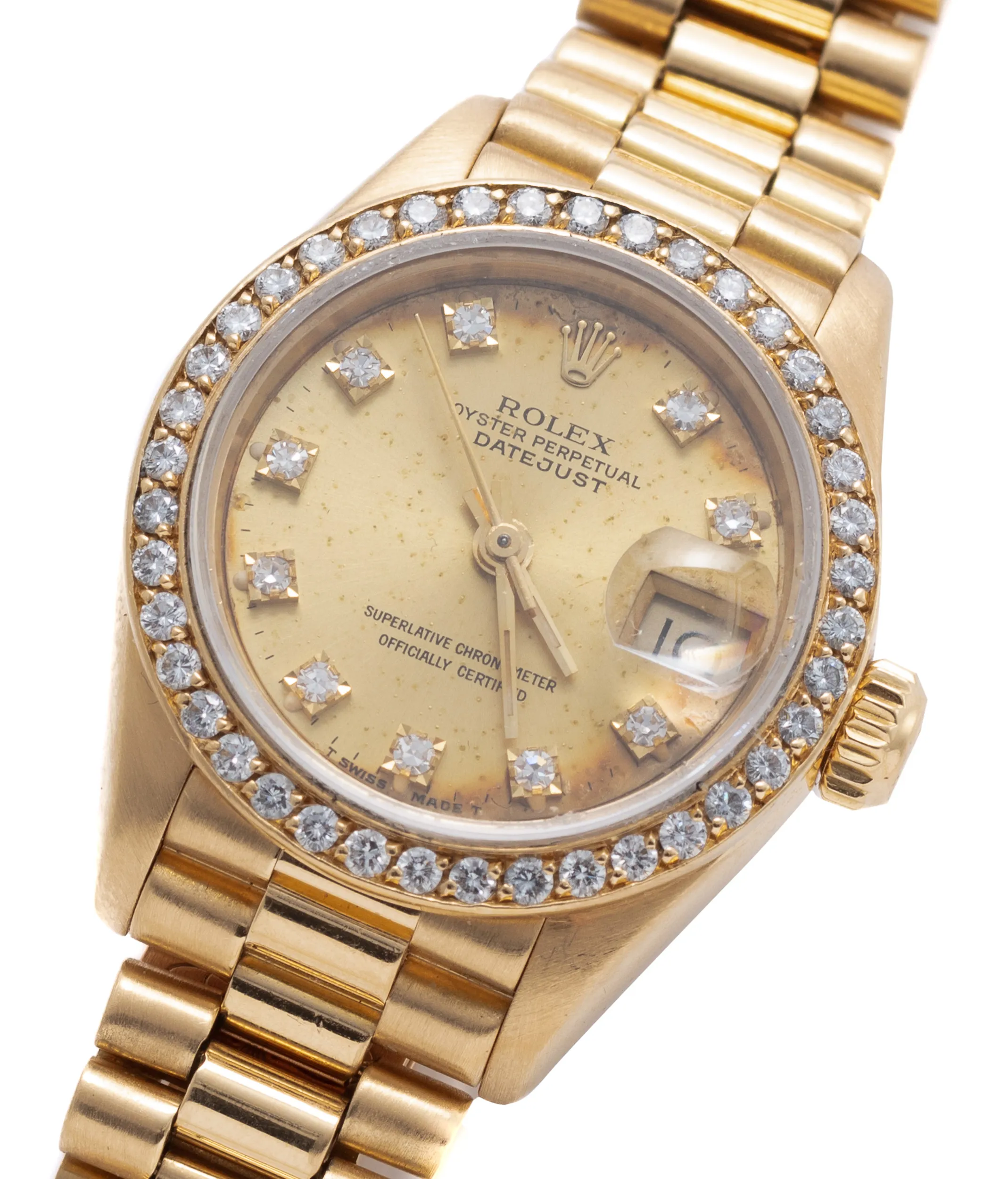 Rolex Lady-Datejust 69138 28mm Yellow gold Golden