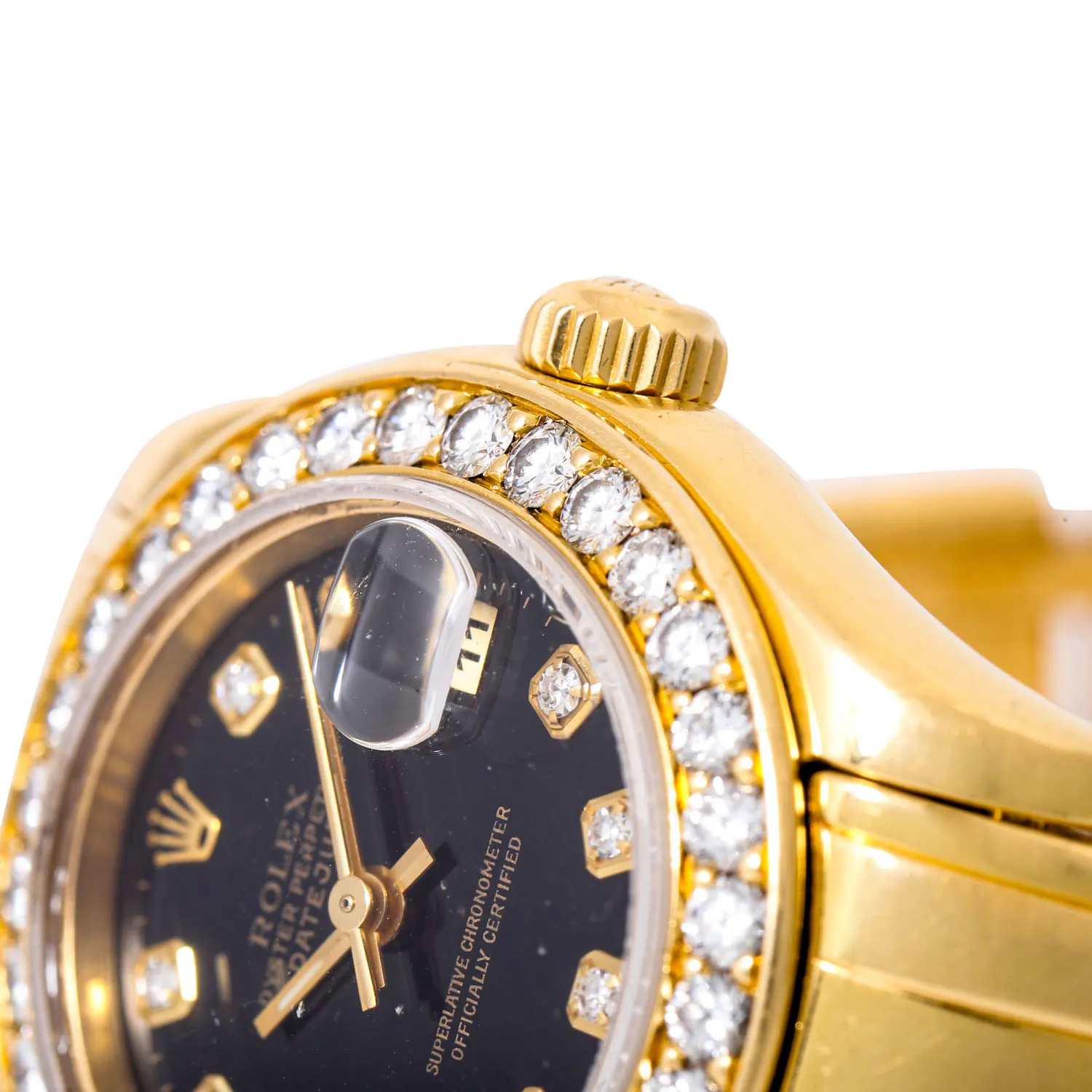 Rolex Pearlmaster 69298 29mm Yellow gold Black 6