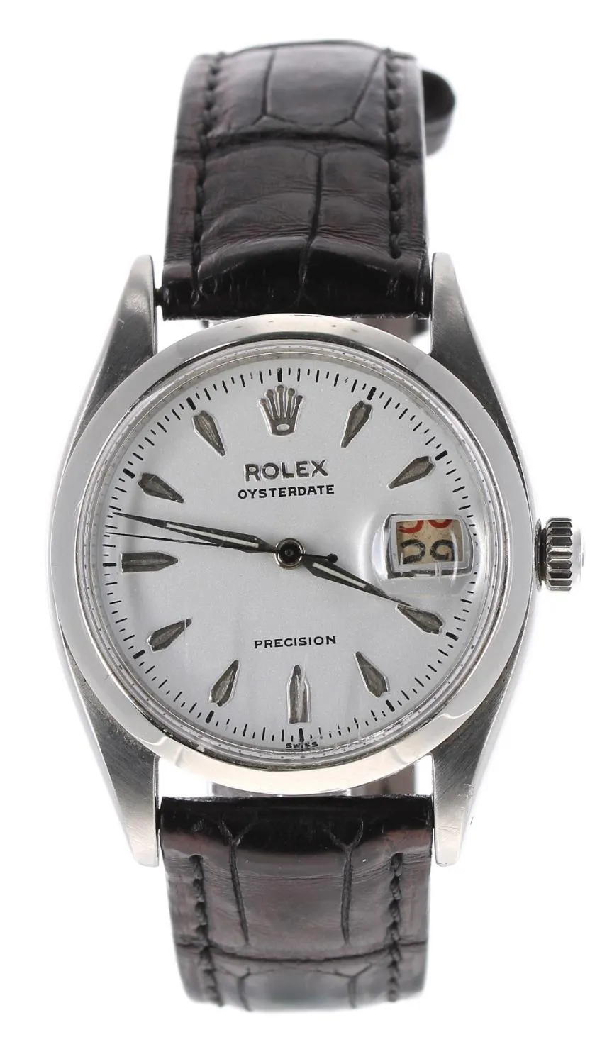 Rolex Oyster Date 6494 34mm Stainless steel White