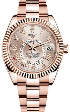 Rolex Sky-Dweller 326935 42mm Rose gold Silver