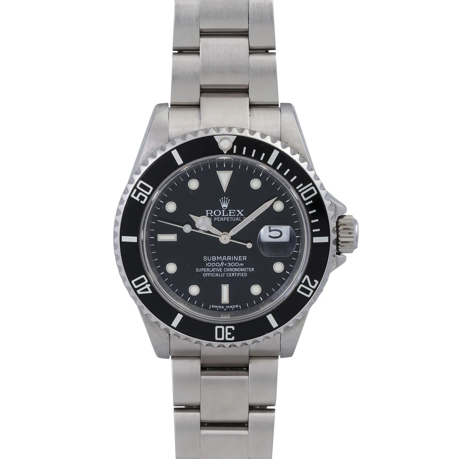 Rolex Submariner 16610LN 40mm Stainless steel Black