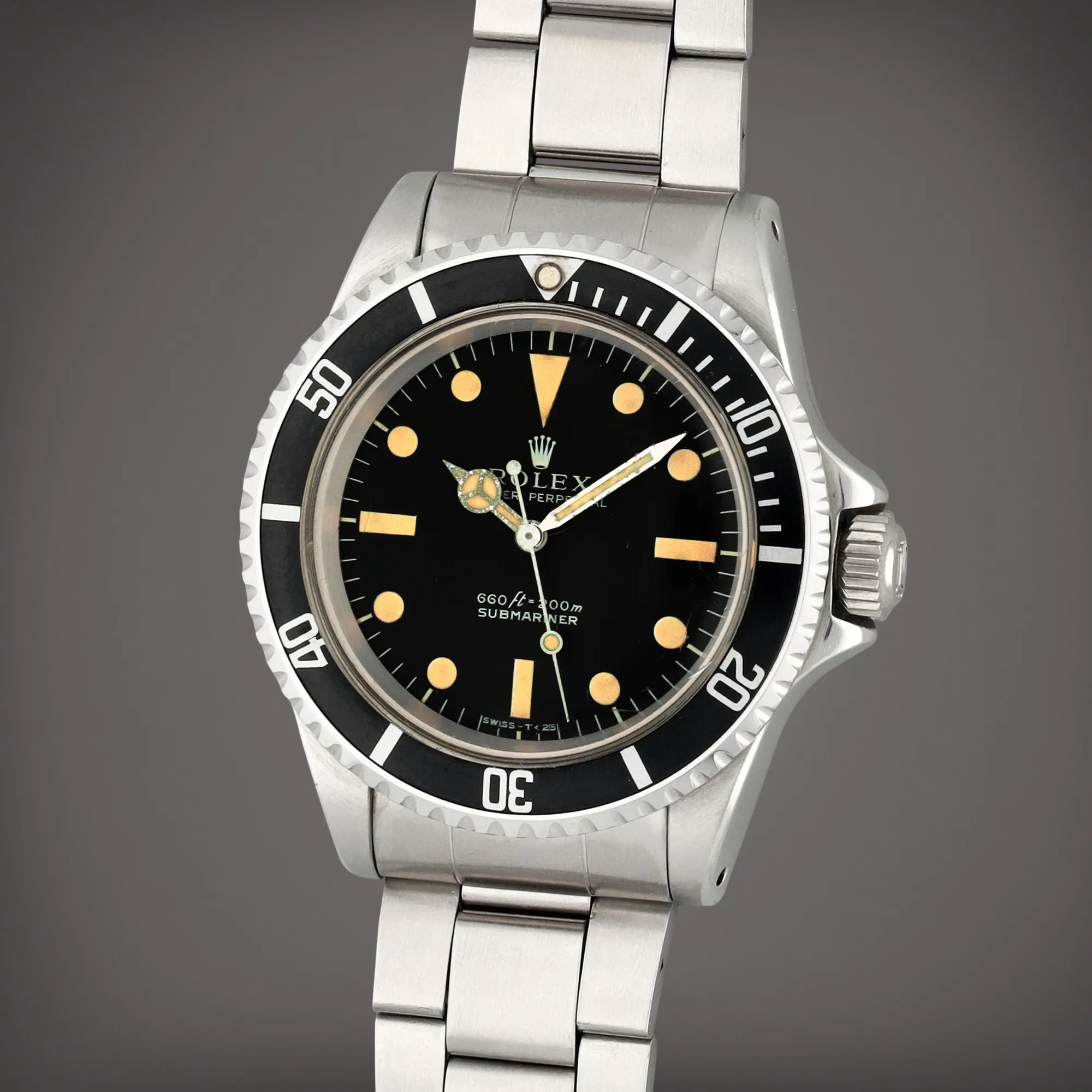 Rolex Submariner 5513 40mm Stainless steel Black